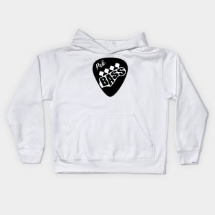 Pick Bass Guitar Light Theme Kids Hoodie